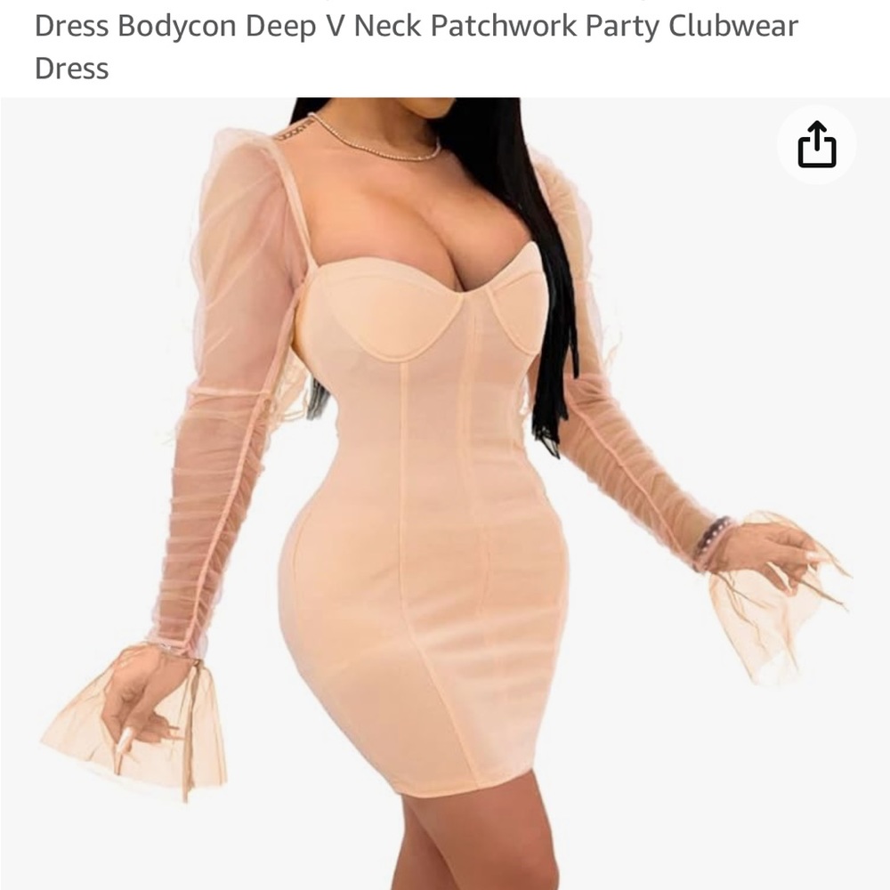 Bodycon Biege Dress